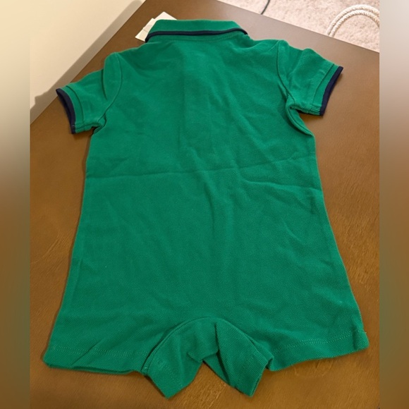 Ralph Lauren baby boy green polo romper 6 months - Picture 3 of 5